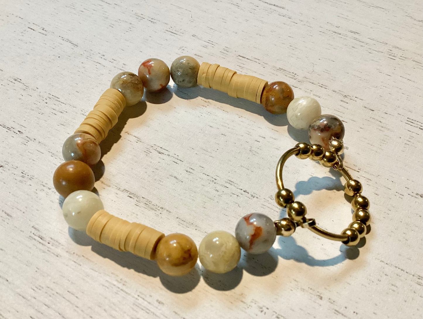 Ocean jasper fidget bracelet