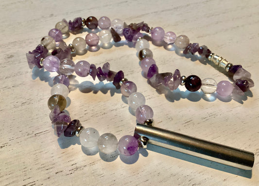 Super Seven Amethyst Calming Necklace