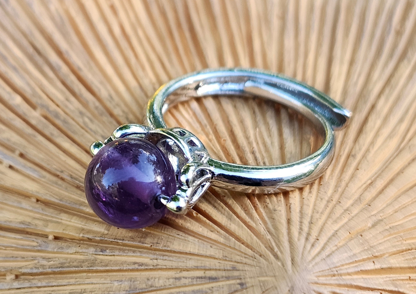 Amethyst Fidget Ring