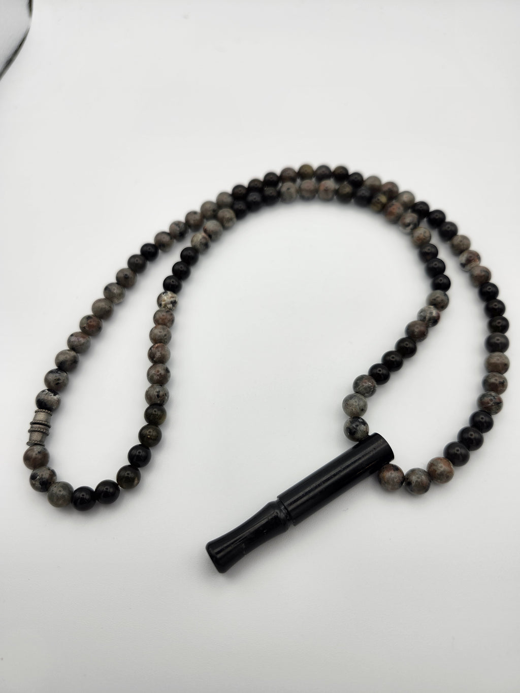 Grounded Glow – Yoperlite & Lava Calming Necklace