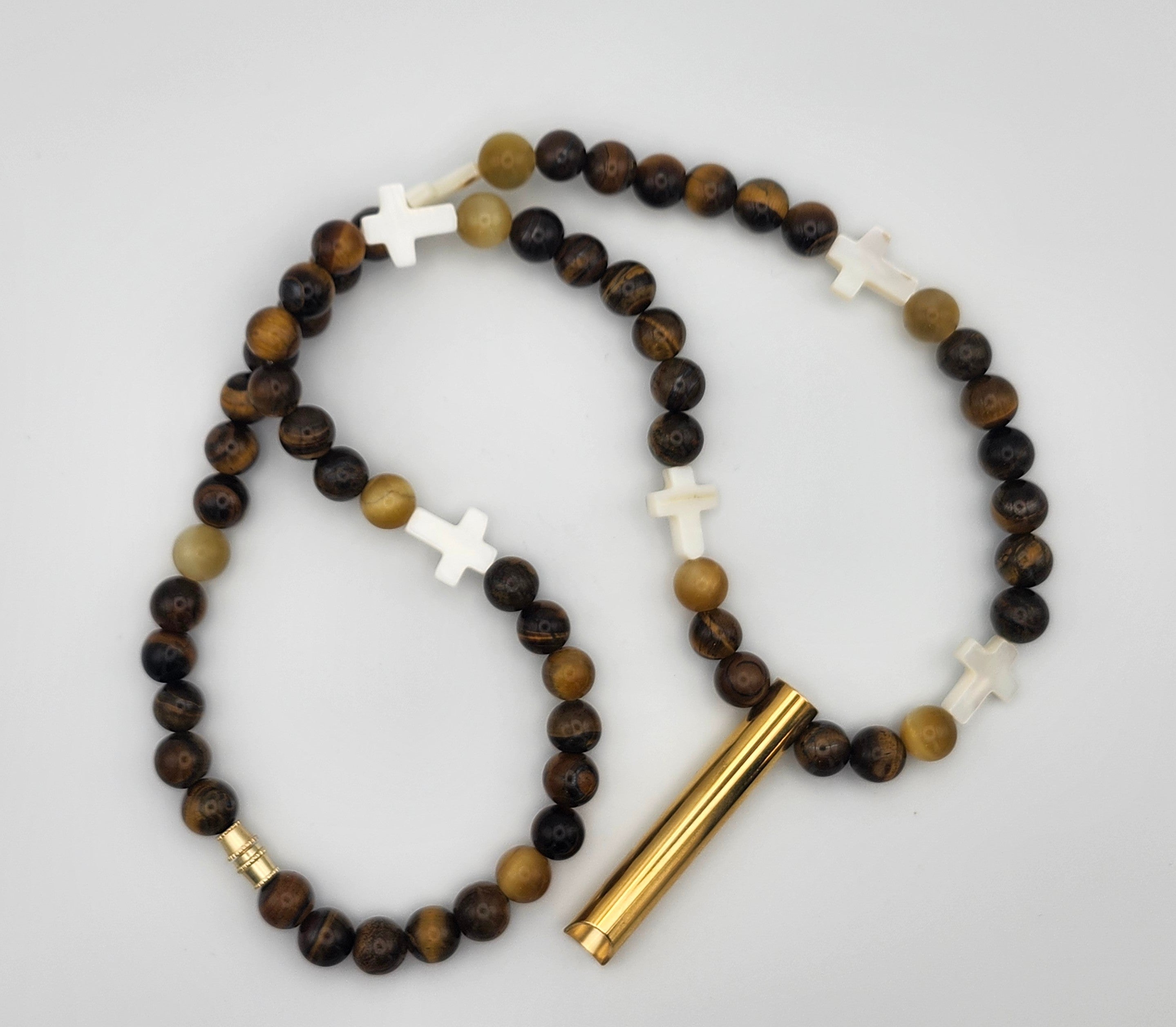 Anchored Faith – Tiger Eye Calming Necklace