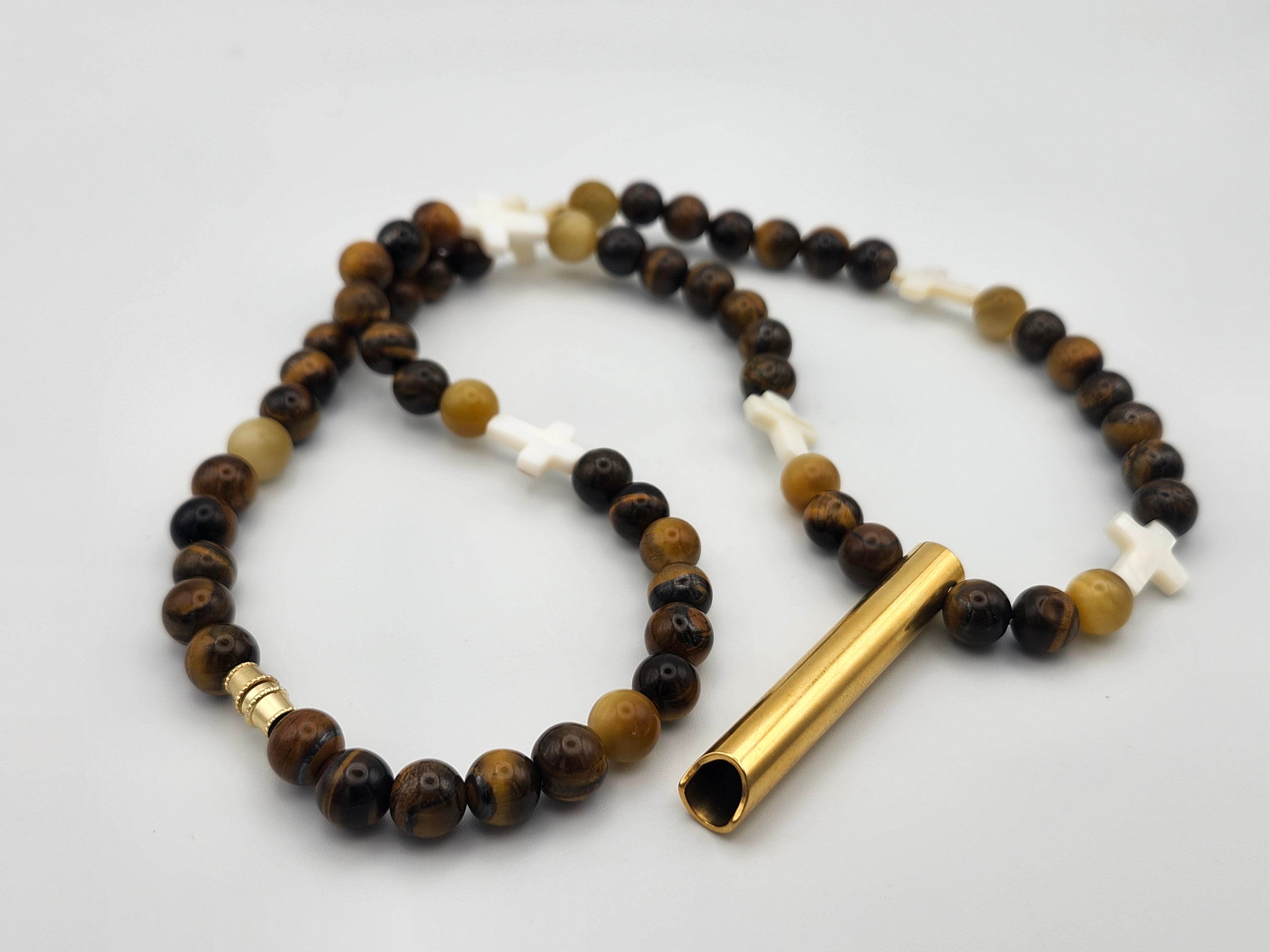 Anchored Faith – Tiger Eye Calming Necklace