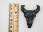 Green Jade Buffalo Skull Carving
