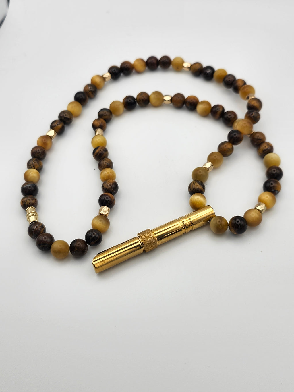 Steady Strength – Tiger Eye & Golden Eye Calming Necklace