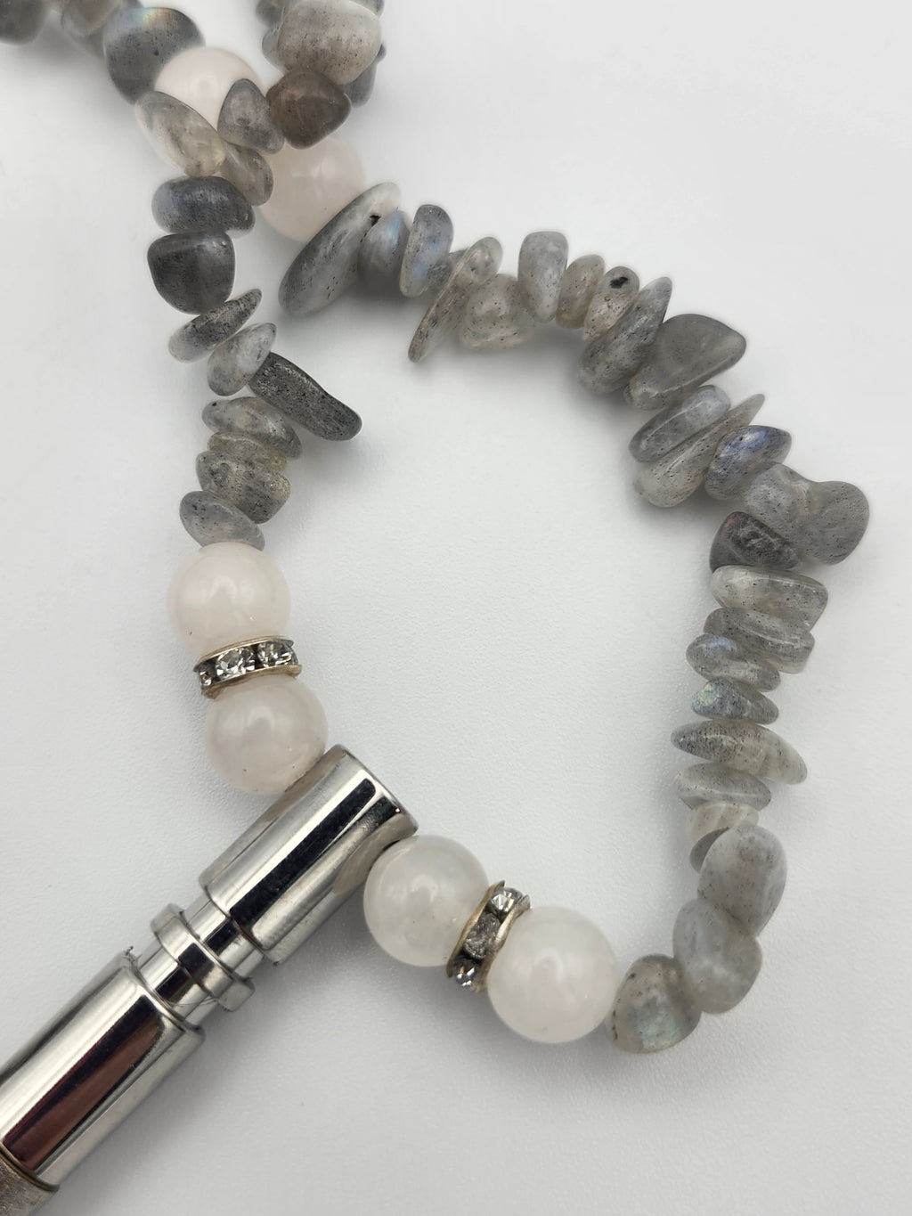 Eclipse Calm – Labradorite & Moonstone Calming Necklace
