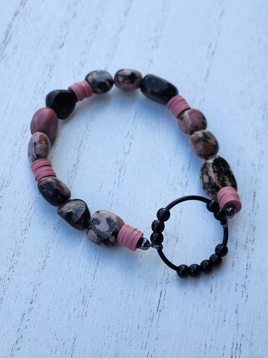 Harmony Rhodonite Fidget Bracet...