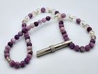 Violet Reset – Lepidolite & Clear Quartz Calming Necklace