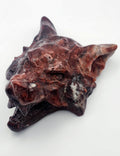 Red Jasper Wolf Carving