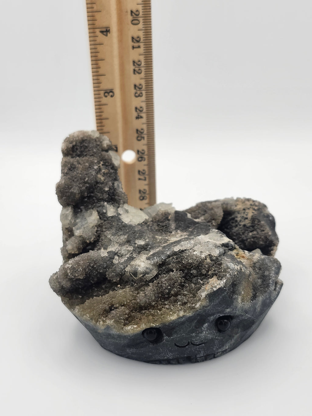 Druzy Quartz Cluster Carving
