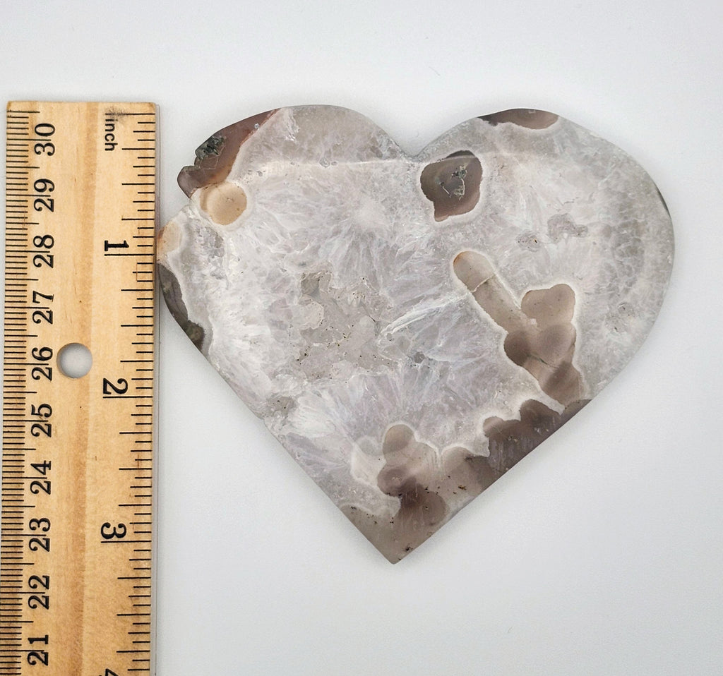Flower Agate Heart