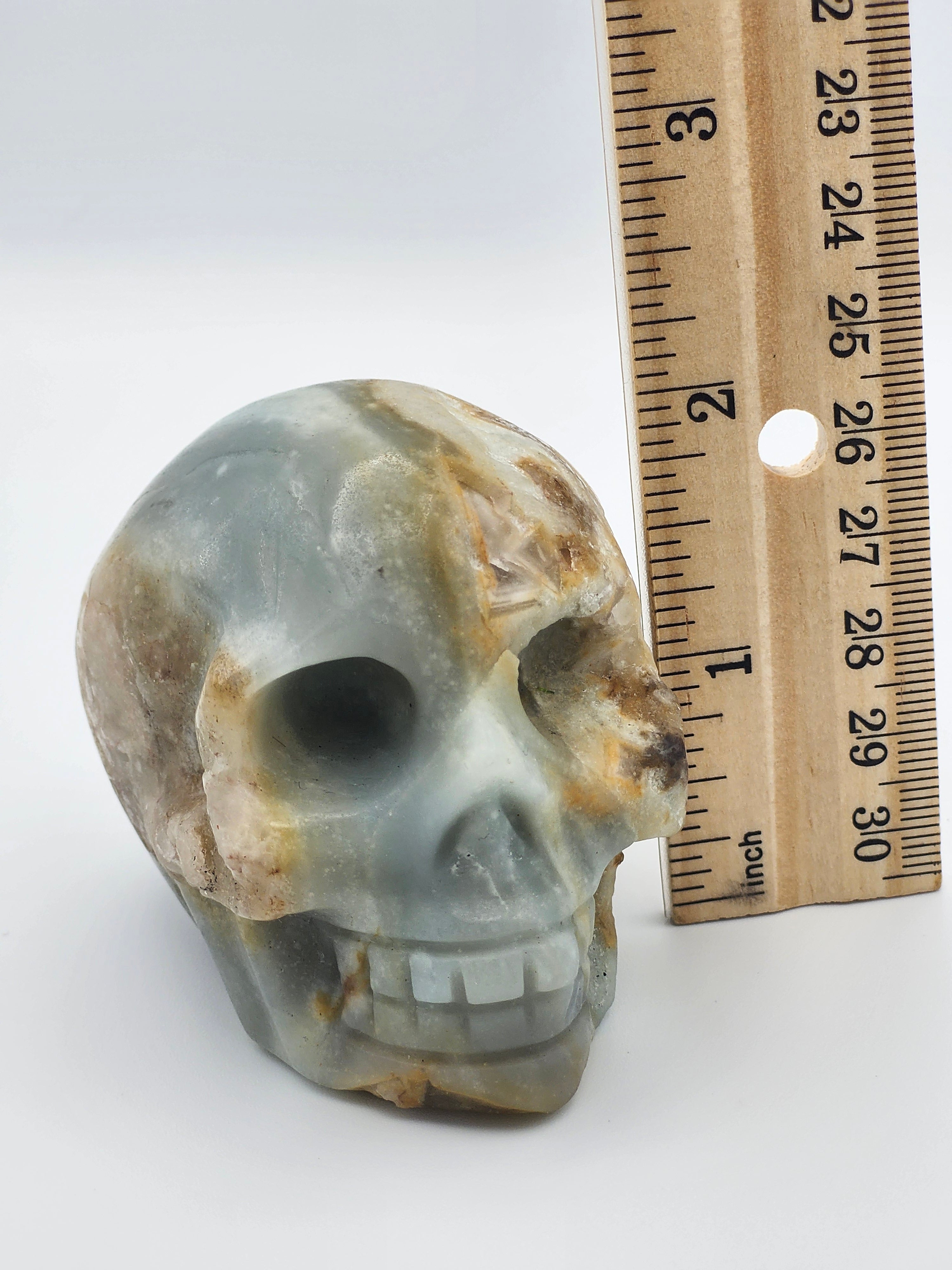 Blue Onyx Skull