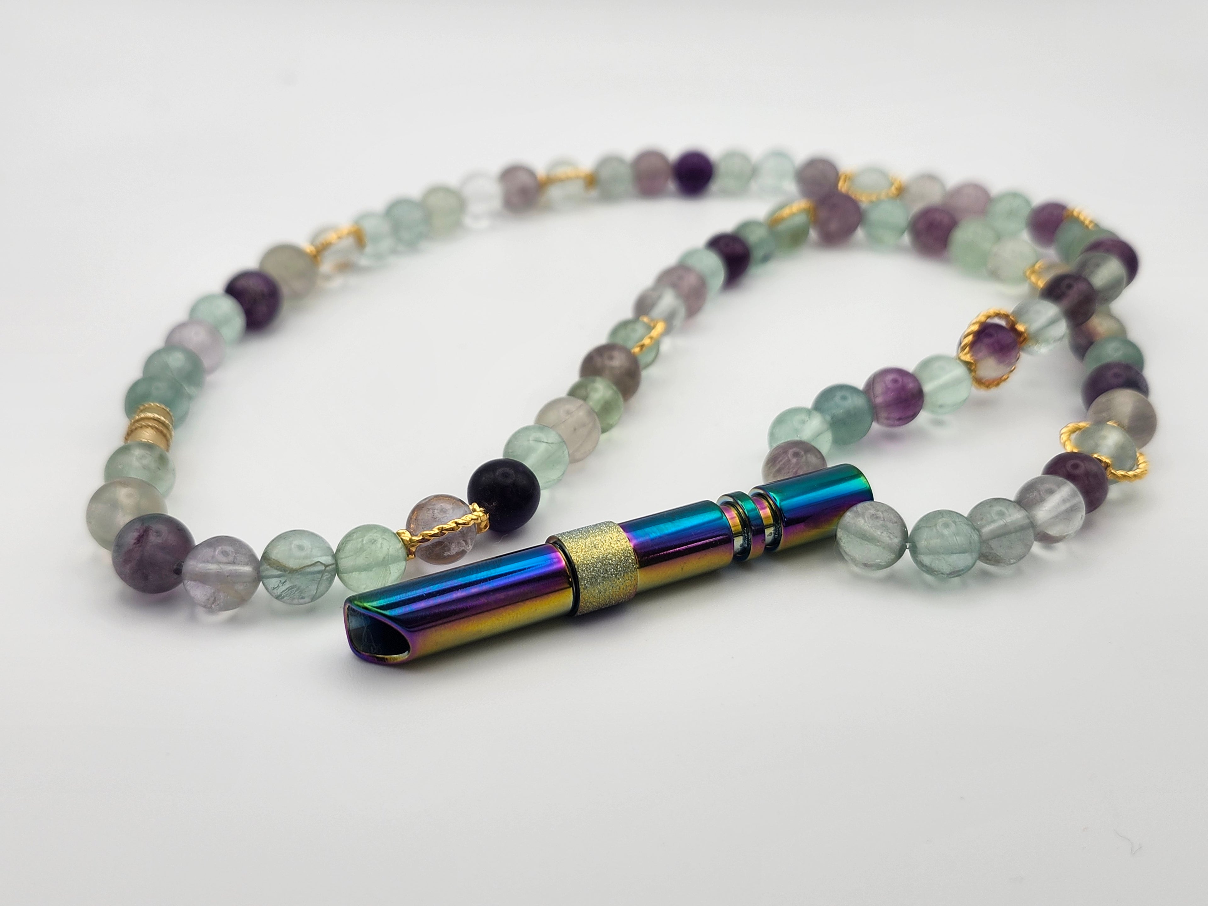 Prism Calm – Fluorite & Aura Calming Necklace