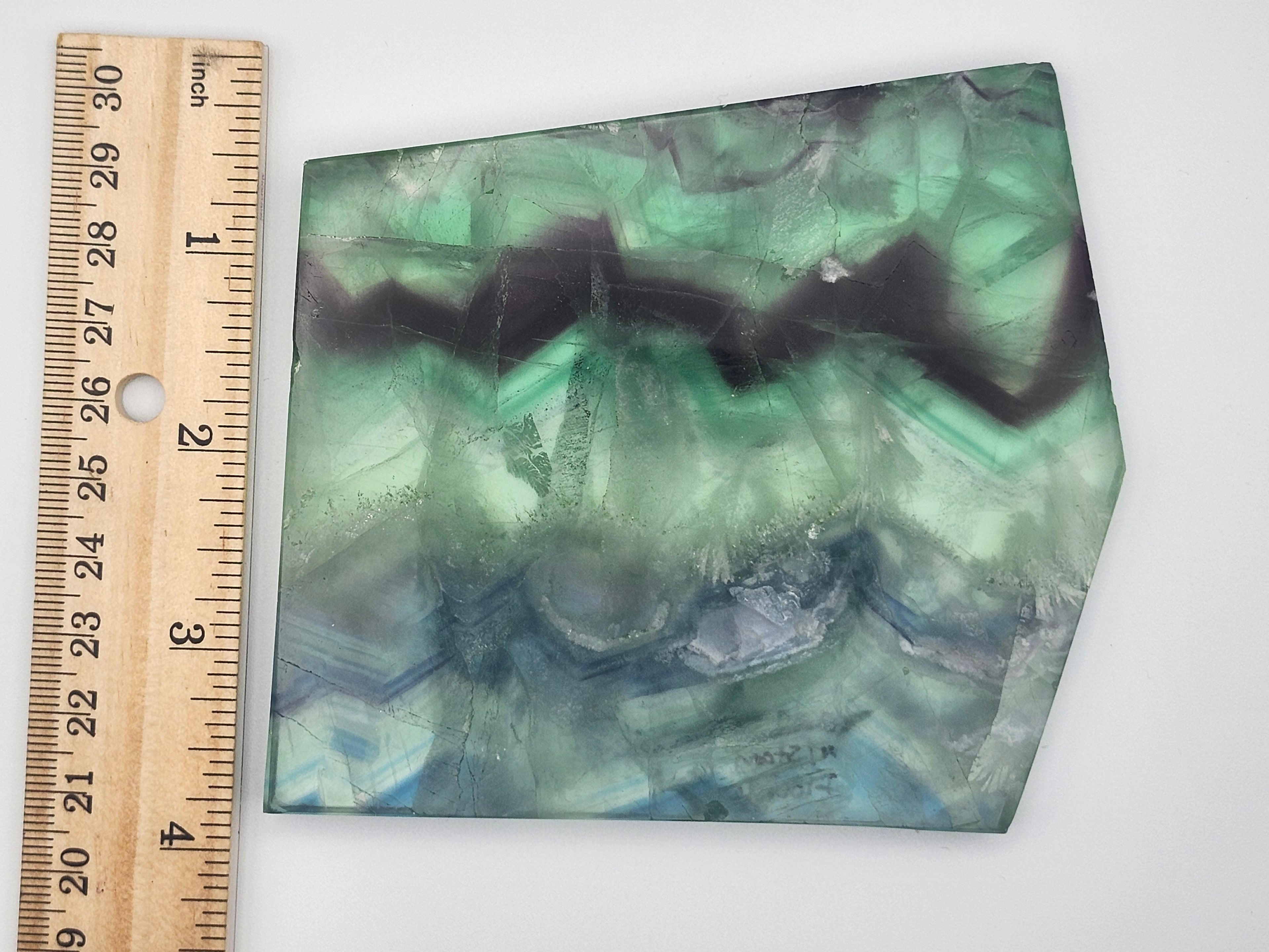Banded Fluorite slab