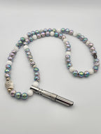 Electric Ground – Aura Lava & Crystal Skull Calming Necklace