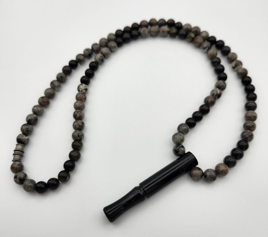 Grounded Glow – Yoperlite & Lava Calming Necklace