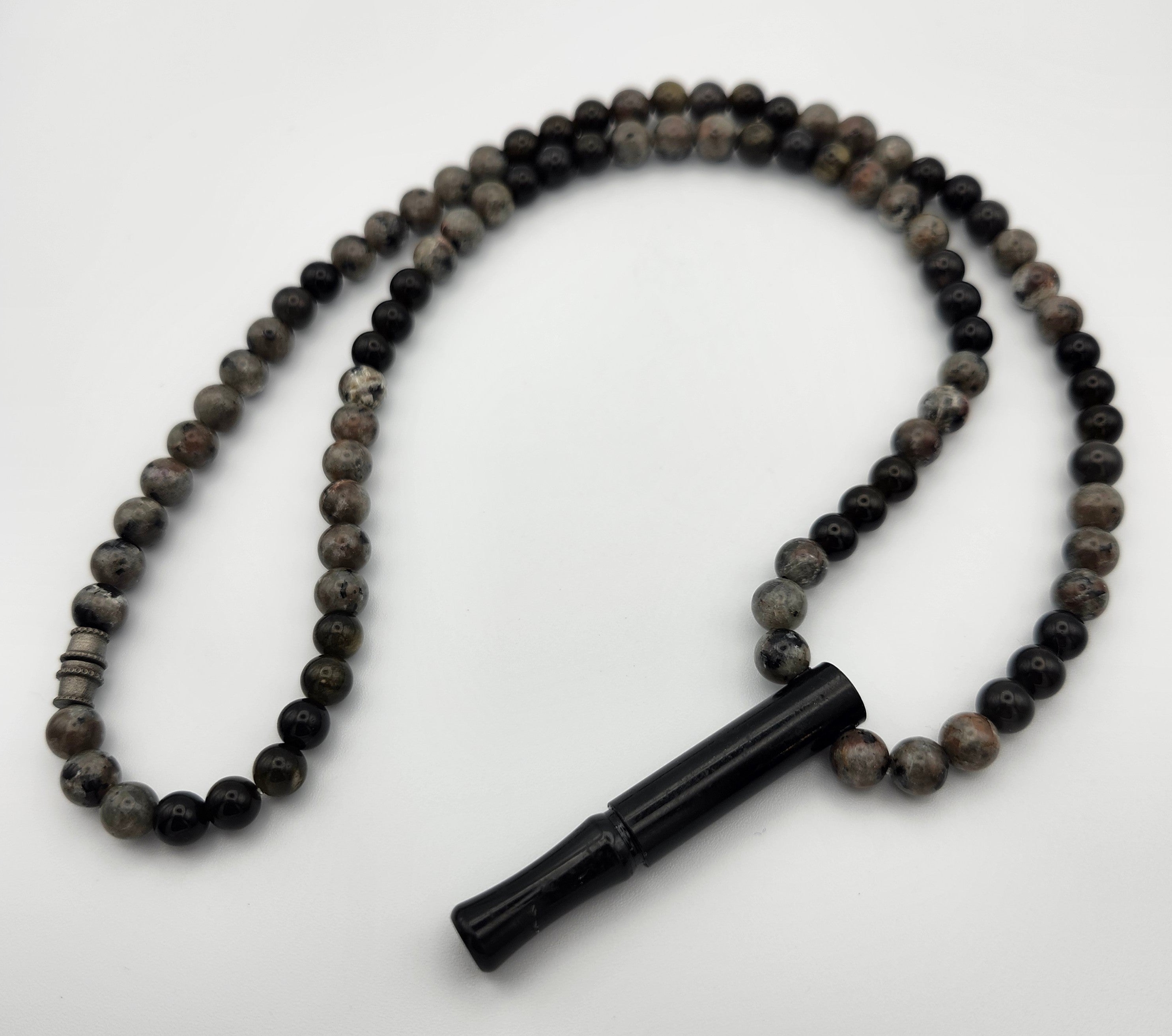 Grounded Glow – Yoperlite & Lava Calming Necklace