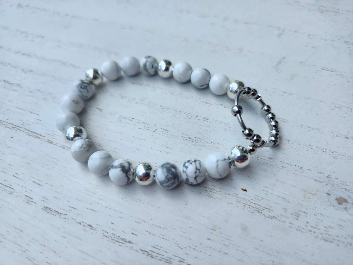 Serenity Howlite Fidget Bracelet...